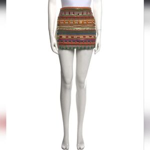 FARM Rio (Rare) Beaded Mini Skirt. Size/M